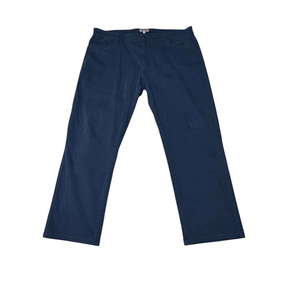 Peter Millar Mens 38x27 Navy Blue Classic Fit Signature Satteen Pants Chinos